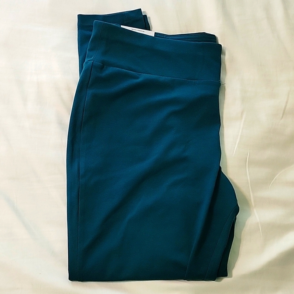 Terra & Sky Emerald Forest Leggings Plus 1X 16W-18W NWY